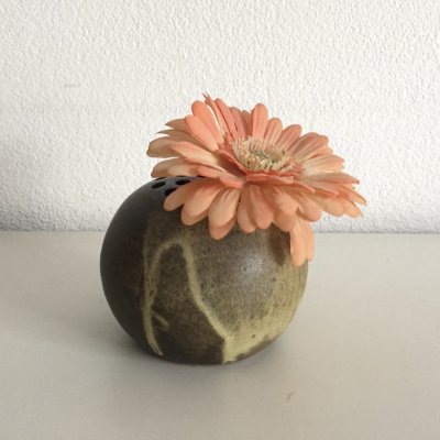 Brown flower bowl