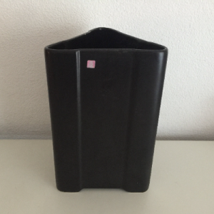 SK black triangle vase