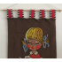 Wandkleed Meisje met katjes