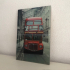 wanddecoratie Britse 3D dubbeldeksbus foto