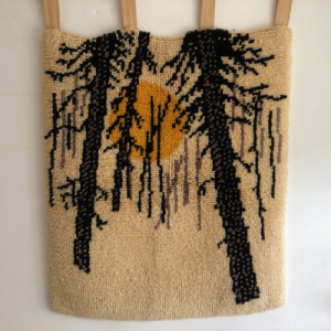 Winter scene tapestry 