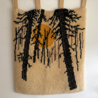 Winter scene tapestry 