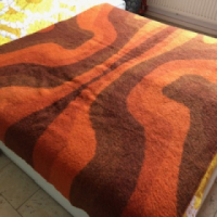 Psychedelisch design deken 