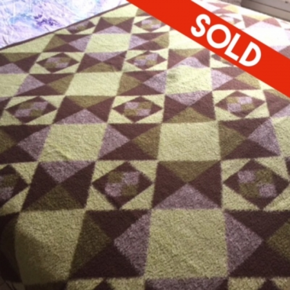 Groene space age deken 