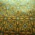 Green yellow floral blanket