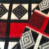 Rood groen ruiten deken