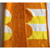 Oranje bloem kinderdekentje 