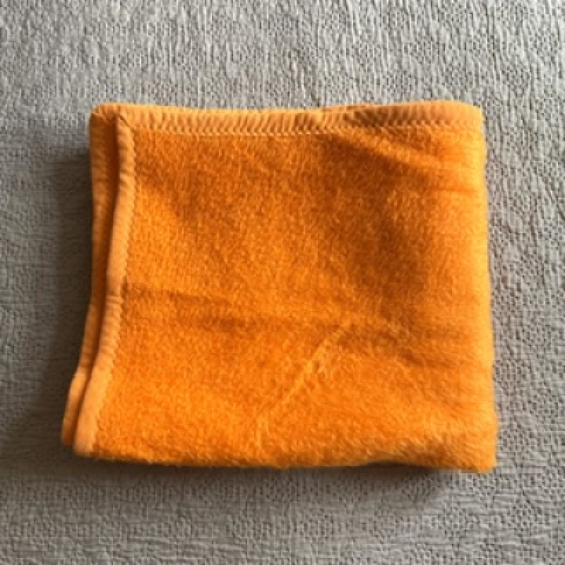 Orange childs blanket