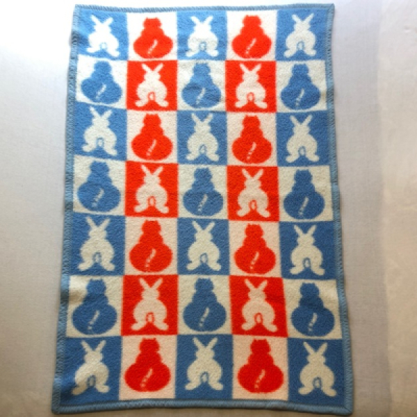 Cat and bunny kids blanket