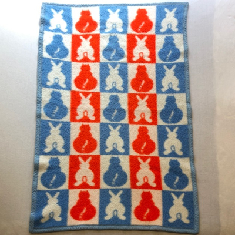 Cat and bunny kids blanket