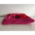 Granny square pillow - pink and red 