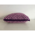 Purple and pink knitted pillow