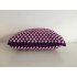 Purple and pink knitted pillow