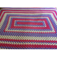Crochet blanket - pink lavender