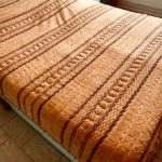 Orange yellow brown plaid