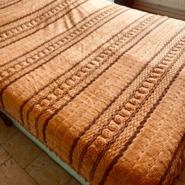 Oranje geel bruine plaid