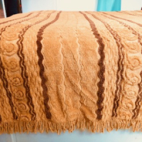 Oranje geel bruine plaid