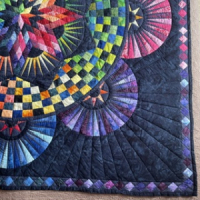 Patchwork sprei wandkleed
