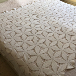 White crochet blanket