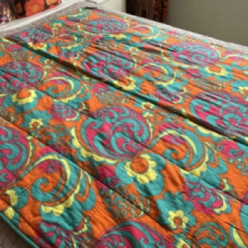 Oranje psychedelische slaapzak