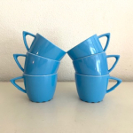 6x Blue Mepal cups
