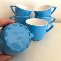 6x Blauwe Mepal bekers
