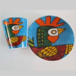 Mug and saucer Mijnheer de Haan