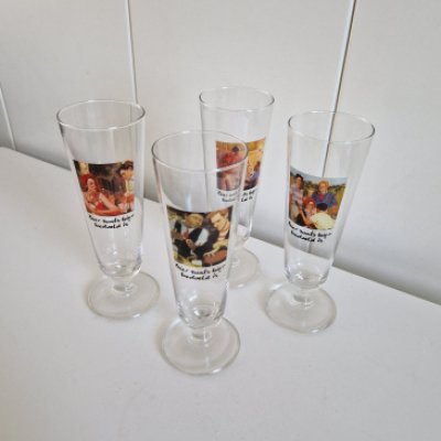 4x Heineken bier glazen 4x Heineken bier glazen