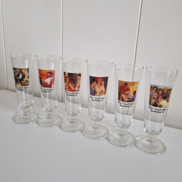 6 x Heineken bier glazen