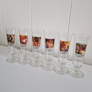 6 x Heineken bier glazen