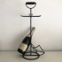 Metal wineglasses bottles carrier