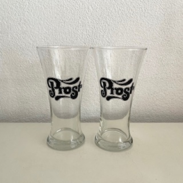 2 Prost bierglazen