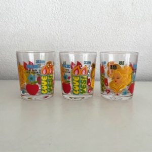 3x Gin and soda glasses