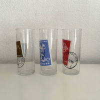 3 Postzegel decor glazen