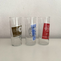 3 Postzegel decor glazen