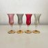 4 Gekleurde borrel glaasjes