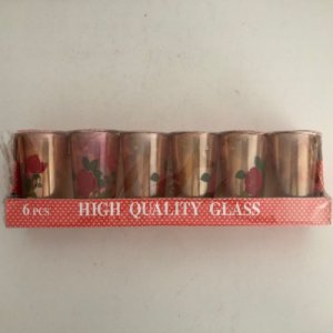 Golden roses glasses