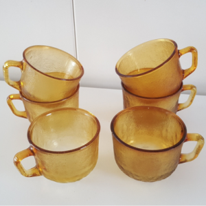 6x Arcoroc okergele koppen