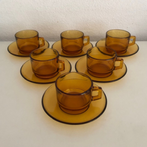 6x Vereco cups and saucers