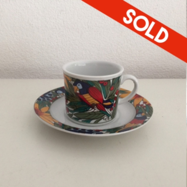 Kop en schotel Tropicana