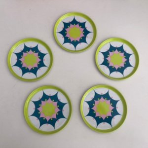 Tomado coasters - yellow