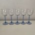 5 Wineglasses with blue stand