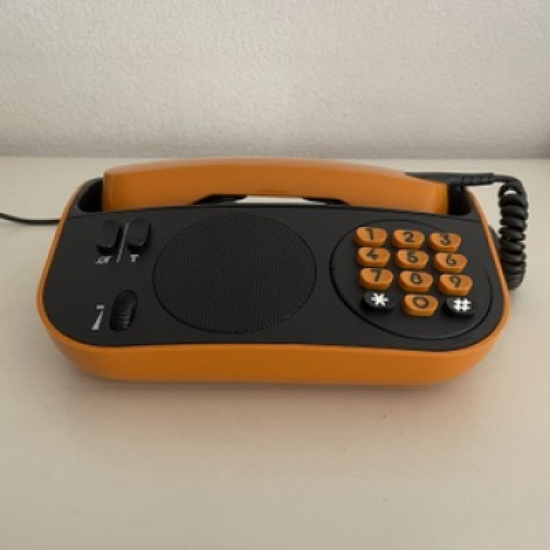 Telic oranje telefoon - luidspreker