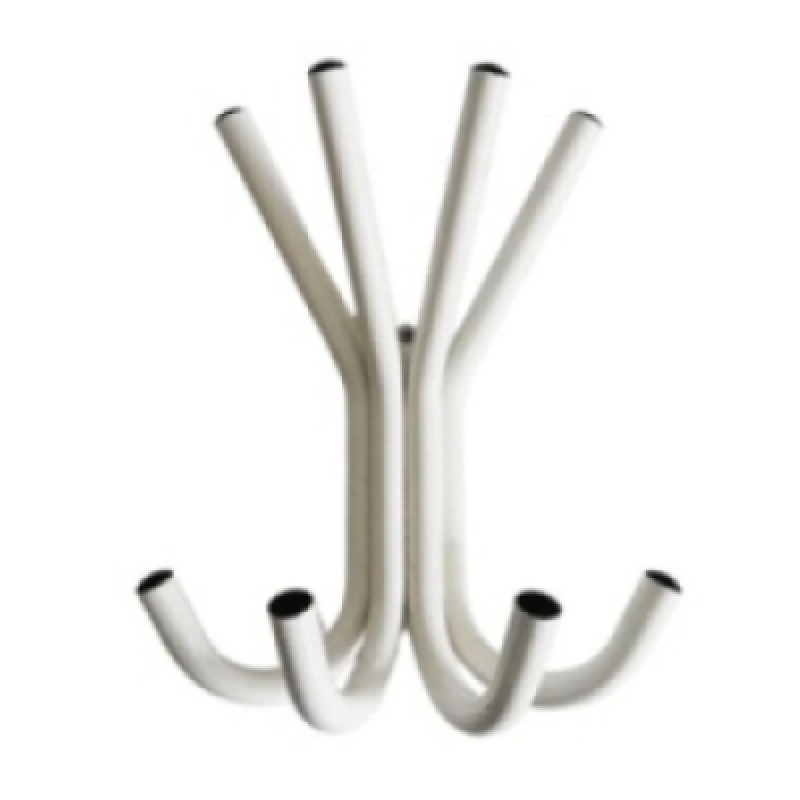 White wall coatrack