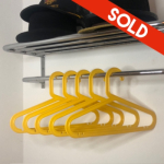Coat hangers - yellow