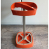 Orange umbrella stand - space age