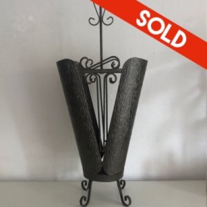 Black umbrella stand