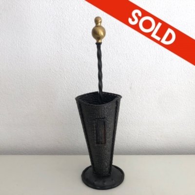 Black umbrella stand