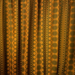 Green orange balls curtain
