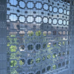 Funky blok stip vitrage 1-2